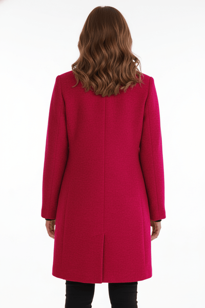 Ashford | Elara – Women’s Wool Blend Coat with Stand Collar and Pockets - Ashford London Clothing