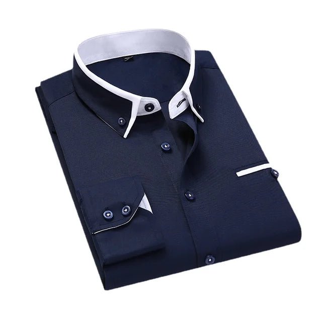 ASHFORD | Elegant casual long - sleeve shirt for men - Ashford London Clothing