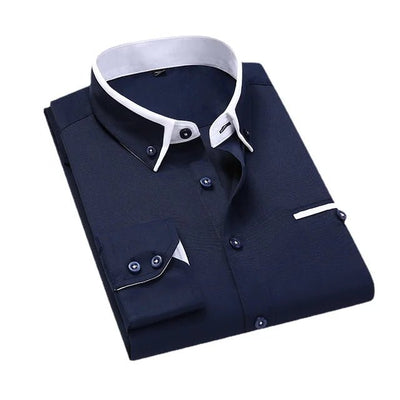 ASHFORD | Elegant casual long - sleeve shirt for men - Ashford London Clothing