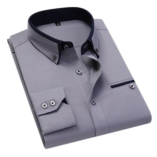 ASHFORD | Elegant casual long - sleeve shirt for men - Ashford London Clothing