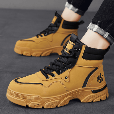 Ashford | Elias – Men’s Waterproof Leather Winter Boots with Plush Lining and Retro Look - Ashford London Clothing