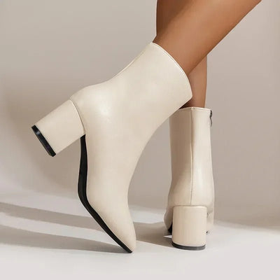 Ashford | Elida – Women’s High Heel Ankle Boots with Side Zip & Pointed Toe - Ashford London Clothing