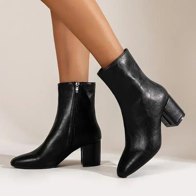 Ashford | Elida – Women’s High Heel Ankle Boots with Side Zip & Pointed Toe - Ashford London Clothing