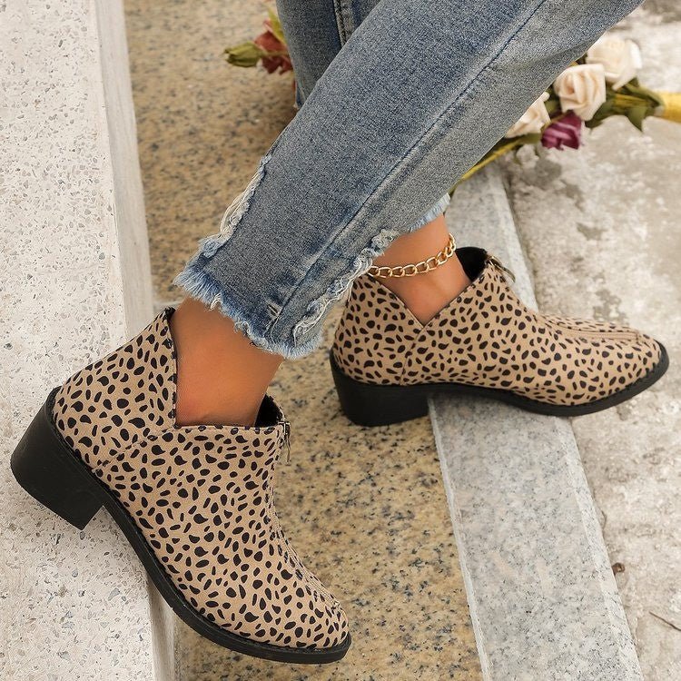 Ashford | Elira – Women’s Suede Ankle Boots with Pointed Toe, Block Heel & Zip - Ashford London Clothing