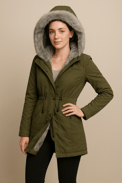 Ashford | Elise – Women’s Faux Fur Lined Hooded Parka Jacket - Ashford London Clothing