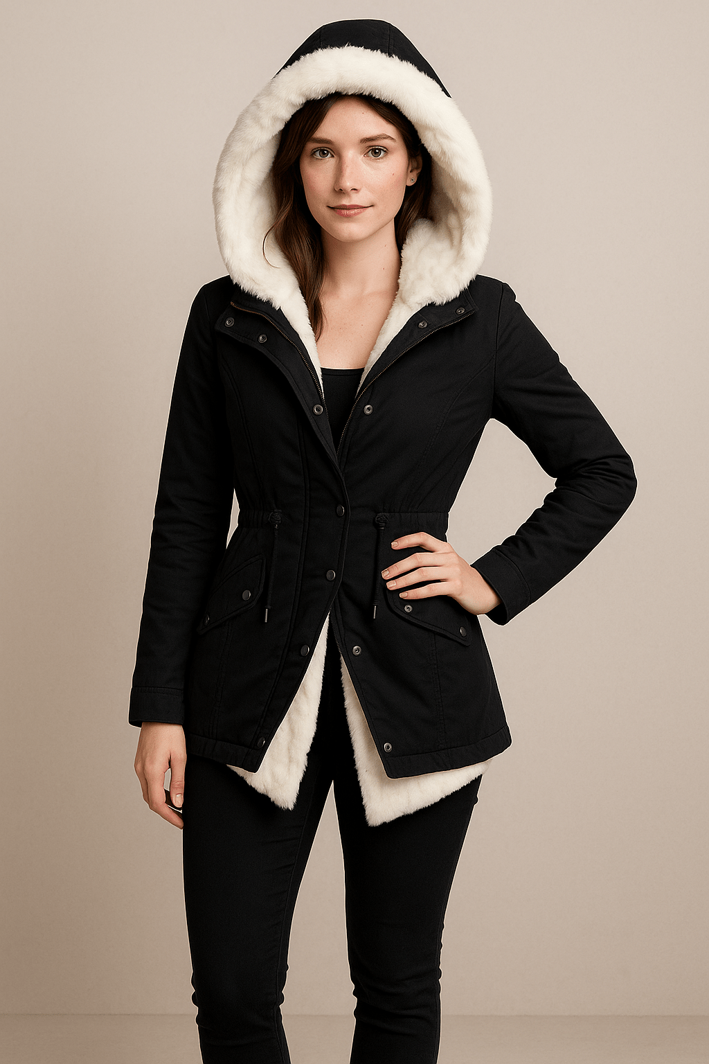 Ashford | Elise – Women’s Faux Fur Lined Hooded Parka Jacket - Ashford London Clothing