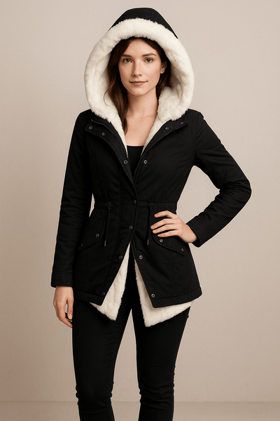 Ashford | Elise – Women’s Faux Fur Lined Hooded Parka Jacket - Ashford London Clothing