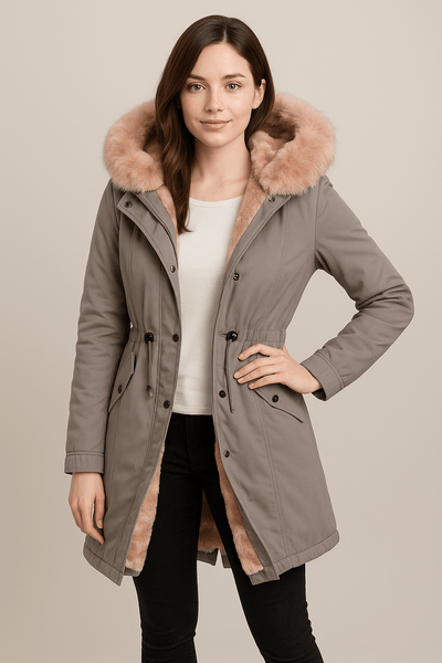 Ashford | Elise – Women’s Faux Fur Lined Hooded Parka Jacket - Ashford London Clothing