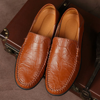 Ashford | Elliot Formal Slip - On Loafers – Microfibre Upper – Almond Toe – All - Season - Ashford London Clothing