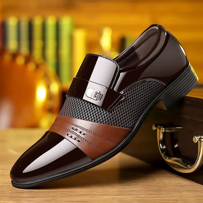 Ashford | Elliot Men’s Loafers – PU Leather – Pointed Toe – Year - Round Comfort - Ashford London Clothing