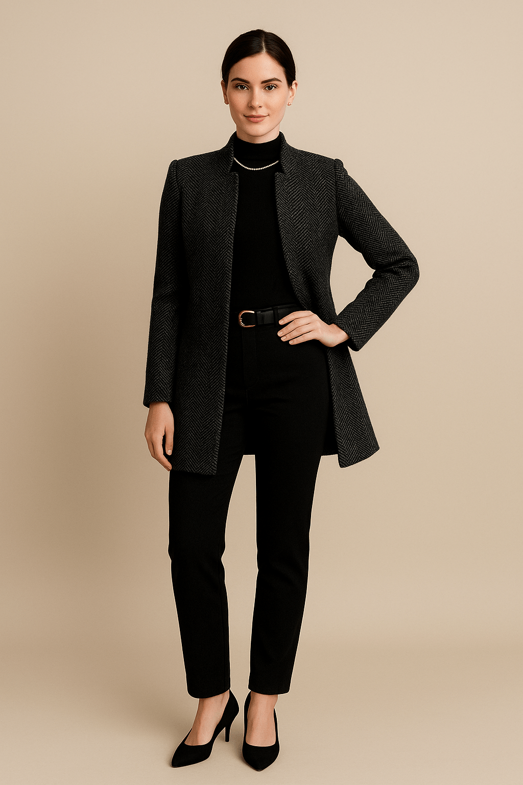 Ashford | Elodie – Women’s Ankle - Length Coat with Notch Lapel - Ashford London Clothing