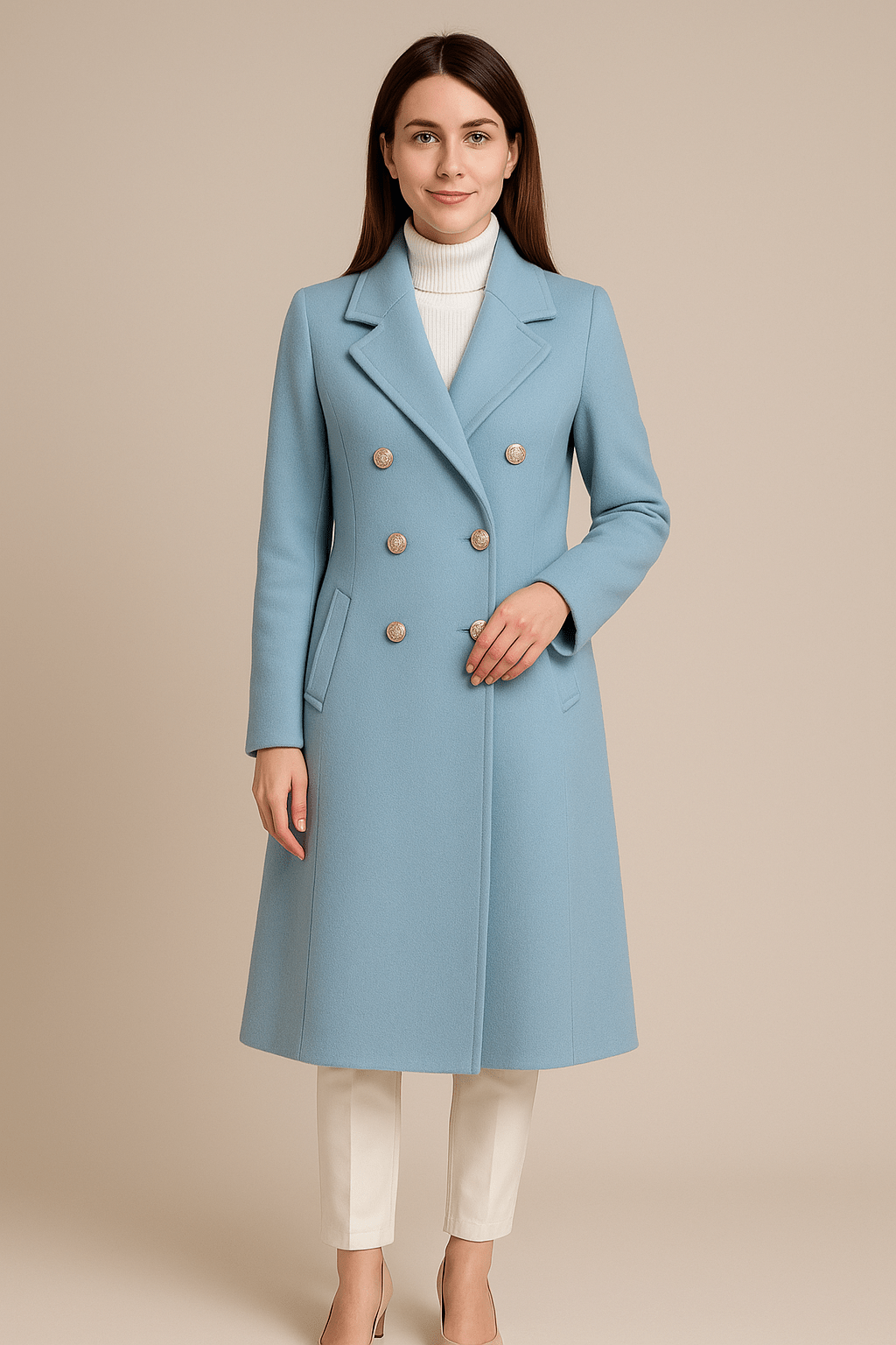 Ashford | Elspeth – Women’s Tailored Wool Trench Coat Double - Breasted Elegance - Ashford London Clothing