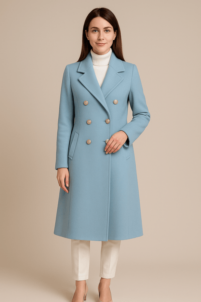 Ashford | Elspeth – Women’s Tailored Wool Trench Coat Double - Breasted Elegance - Ashford London Clothing