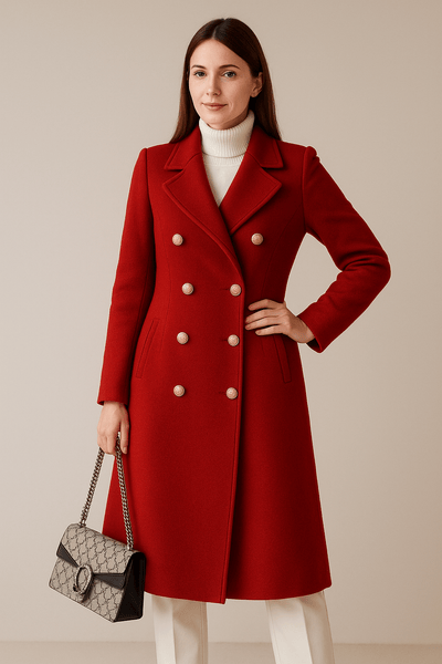 Ashford | Elspeth – Women’s Tailored Wool Trench Coat Double - Breasted Elegance - Ashford London Clothing