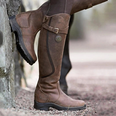 Ashford | Elspeth – Women’s Waterproof PU Leather Riding Boots with Warm Lining - Ashford London Clothing