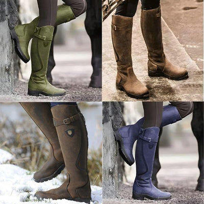 Ashford | Elspeth – Women’s Waterproof PU Leather Riding Boots with Warm Lining - Ashford London Clothing