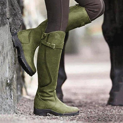 Ashford | Elspeth – Women’s Waterproof PU Leather Riding Boots with Warm Lining - Ashford London Clothing