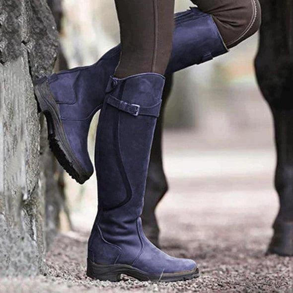 Ashford | Elspeth – Women’s Waterproof PU Leather Riding Boots with Warm Lining - Ashford London Clothing