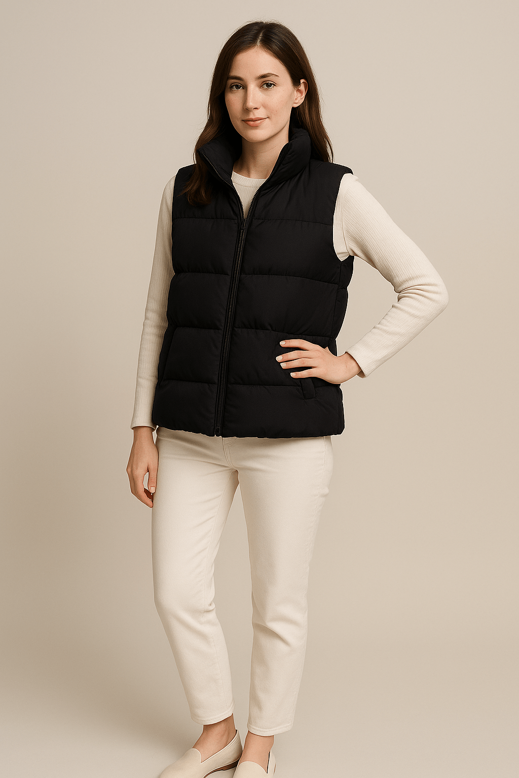 Ashford | Enya – Women’s Lightweight Hooded Sleeveless Puffer Vest - Ashford London Clothing