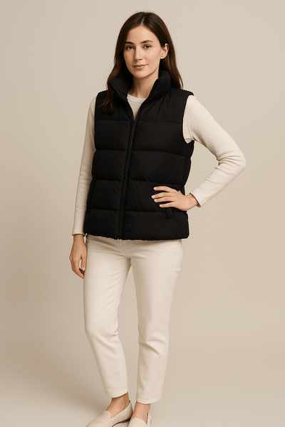 Ashford | Enya – Women’s Lightweight Hooded Sleeveless Puffer Vest - Ashford London Clothing