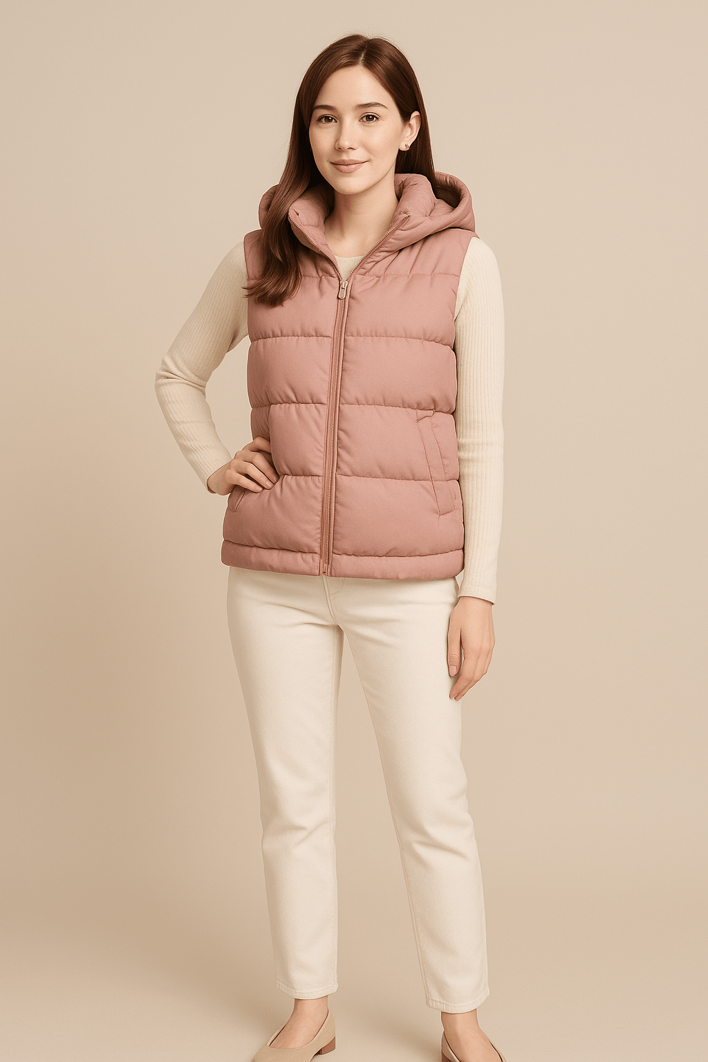 Ashford | Enya – Women’s Lightweight Hooded Sleeveless Puffer Vest - Ashford London Clothing