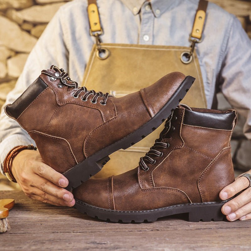 Ashford | Ewan – Men’s Rugged Lace - Up Ankle Boots with Cushioned Collar and Grip Sole - Ashford London Clothing