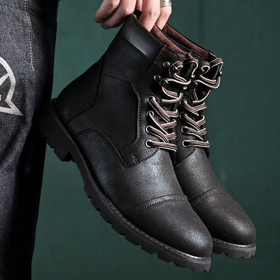 Ashford | Ewan – Men’s Rugged Lace - Up Ankle Boots with Cushioned Collar and Grip Sole - Ashford London Clothing