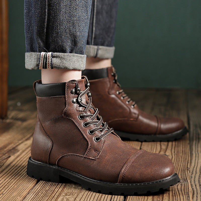 Ashford | Ewan – Men’s Rugged Lace - Up Ankle Boots with Cushioned Collar and Grip Sole - Ashford London Clothing
