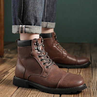 Ashford | Ewan – Men’s Rugged Lace - Up Ankle Boots with Cushioned Collar and Grip Sole - Ashford London Clothing