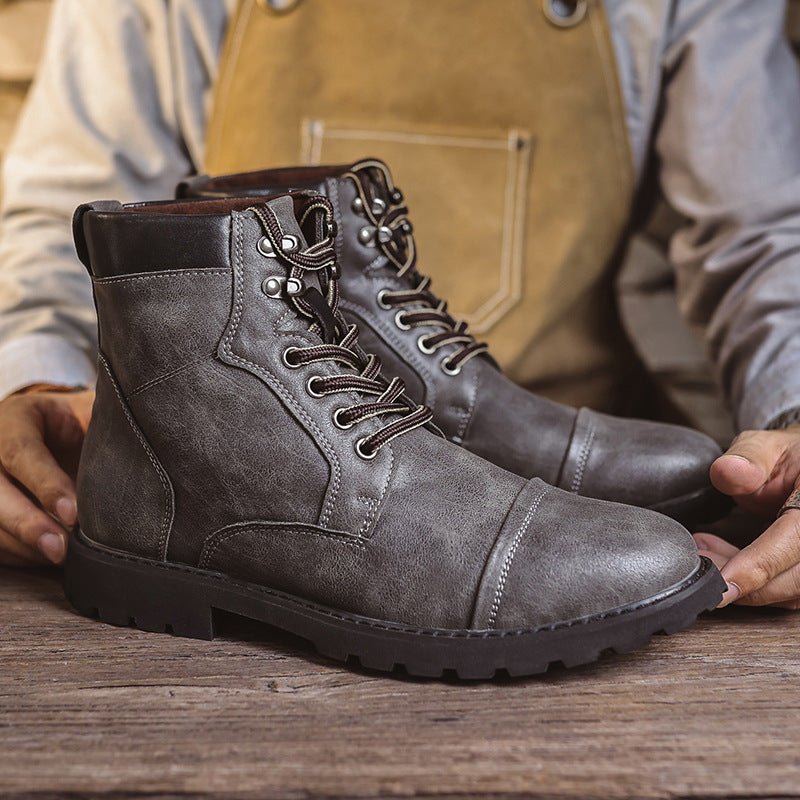 Ashford | Ewan – Men’s Rugged Lace - Up Ankle Boots with Cushioned Collar and Grip Sole - Ashford London Clothing