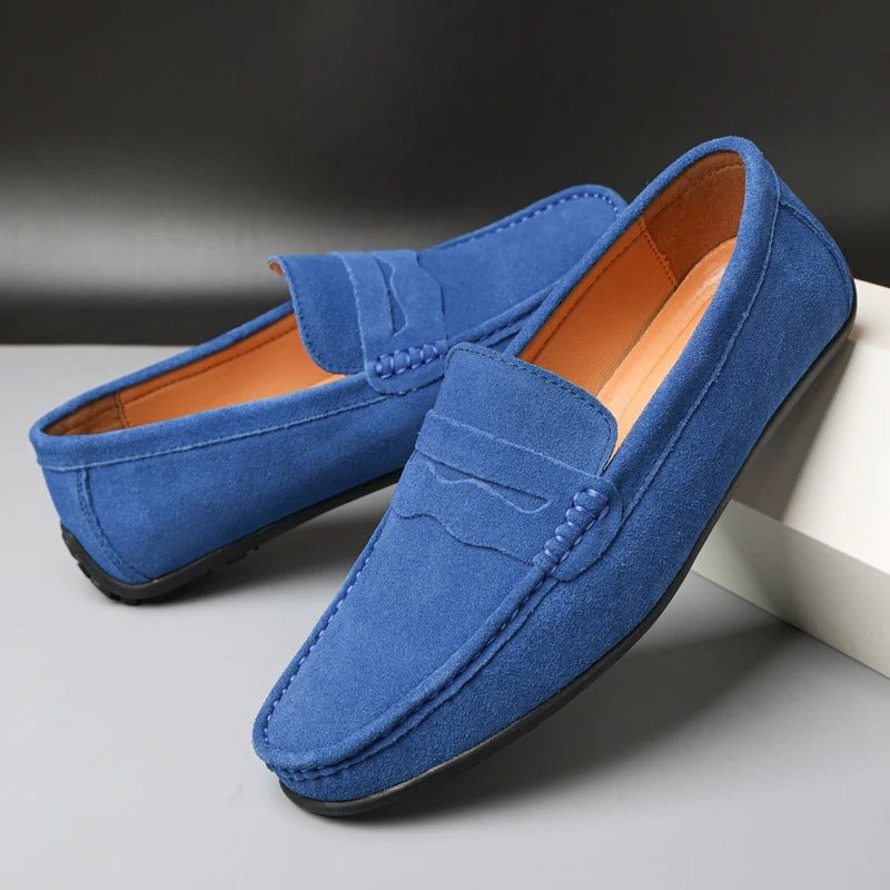 Ashford | Finlay – Men's Slip - On Leather Loafers with Modern Fit - Ashford London Clothing