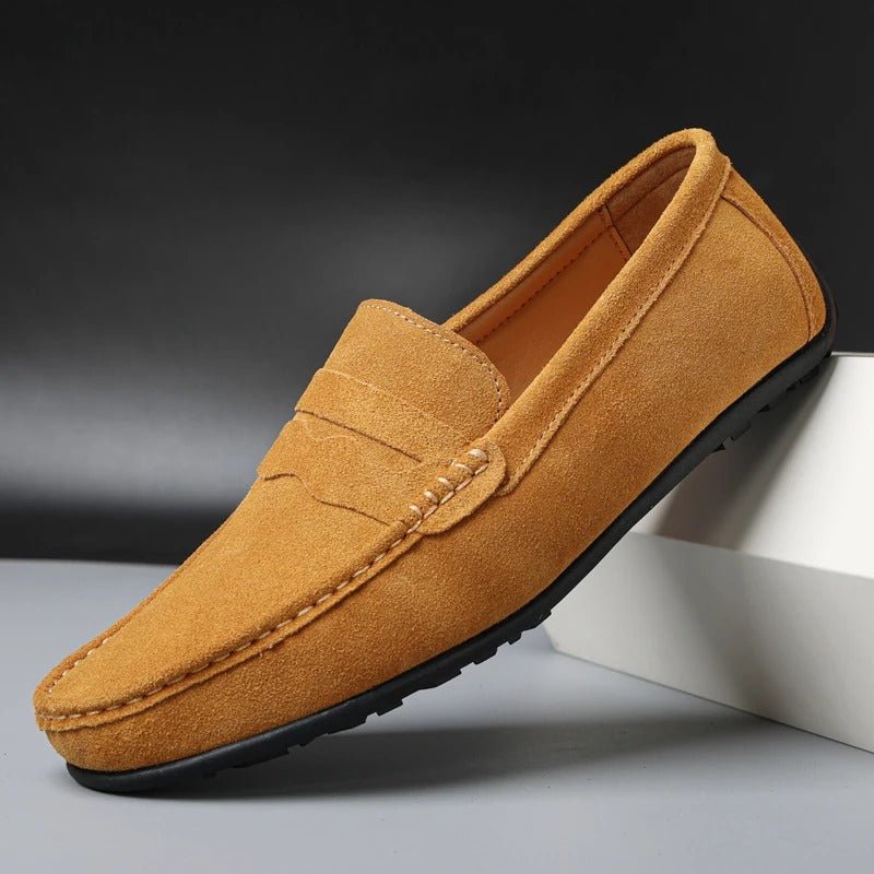 Ashford | Finlay – Men's Slip - On Leather Loafers with Modern Fit - Ashford London Clothing