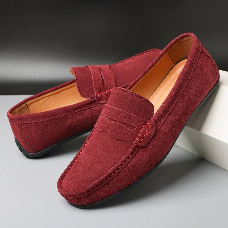 Ashford | Finlay – Men's Slip - On Leather Loafers with Modern Fit - Ashford London Clothing