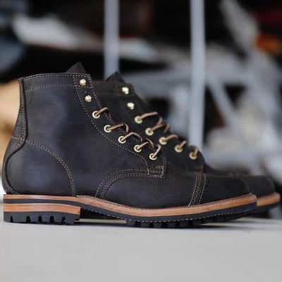 Ashford | Fraser – Men’s Classic Leather Lace - Up Ankle Boots with Grip Sole - Ashford London Clothing