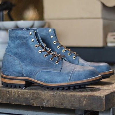 Ashford | Fraser – Men’s Classic Leather Lace - Up Ankle Boots with Grip Sole - Ashford London Clothing