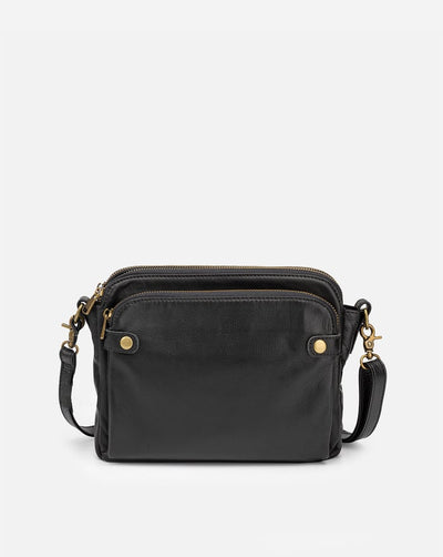 Ashford | Freja – 3 - Layer Leather Crossbody Bag for Women - Ashford London Clothing