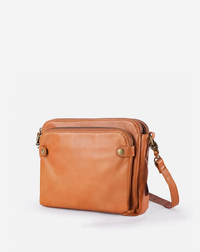 Ashford | Freja – 3 - Layer Leather Crossbody Bag for Women - Ashford London Clothing