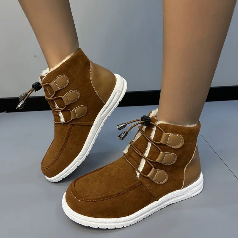Ashford | Freya – Women’s Flat Ankle Boots with Round Toe & Rugged Outdoor Sole - Ashford London Clothing