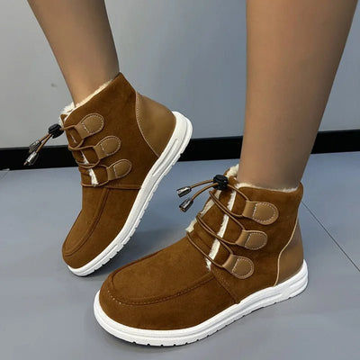 Ashford | Freya – Women’s Flat Ankle Boots with Round Toe & Rugged Outdoor Sole - Ashford London Clothing