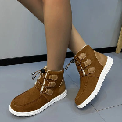 Ashford | Freya – Women’s Flat Ankle Boots with Round Toe & Rugged Outdoor Sole - Ashford London Clothing
