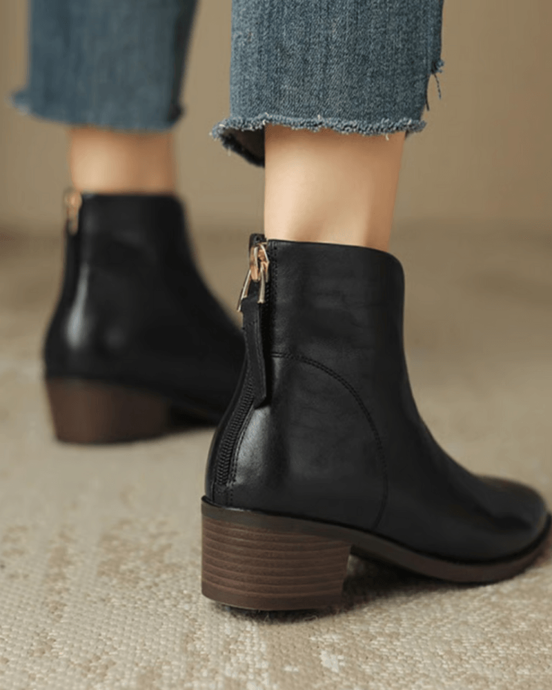 Ashford | Freyja – Women’s Elegant Knee - High Boots with Block Heel - Ashford London Clothing