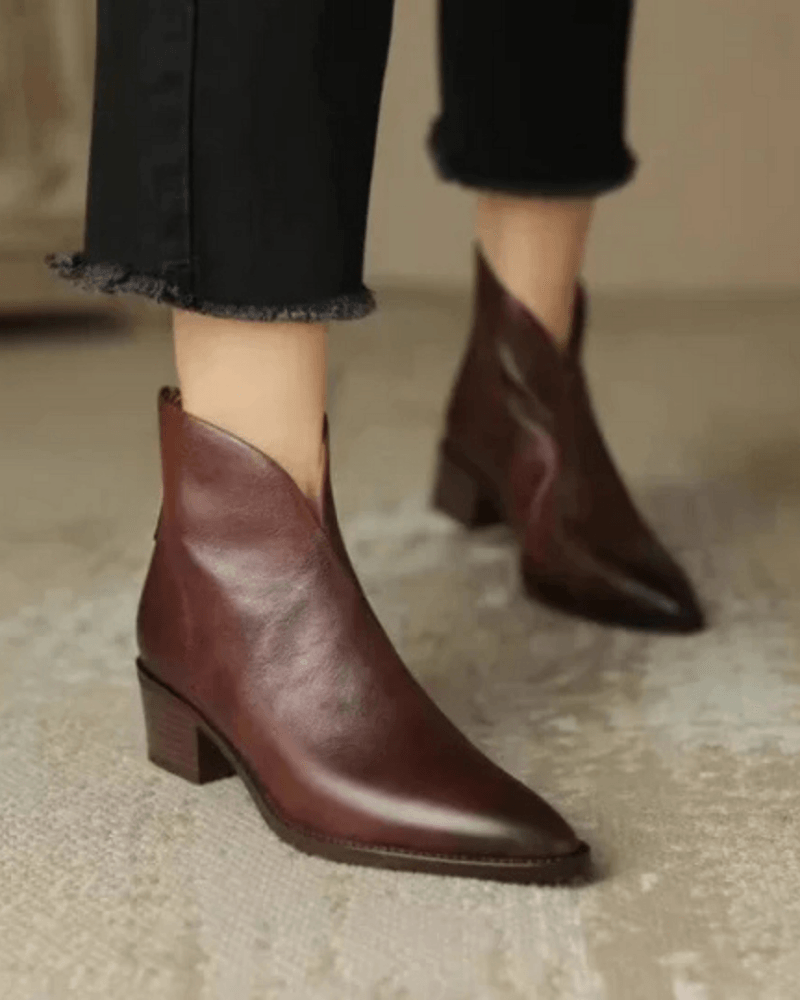 Ashford | Freyja – Women’s Elegant Knee - High Boots with Block Heel - Ashford London Clothing