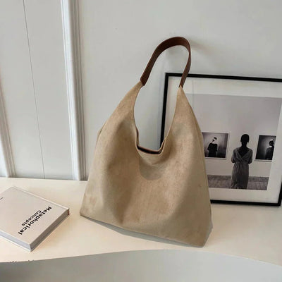 Ashford | Geneviève – Women’s Suede Tote Bag – Spacious Structured Design - Ashford London Clothing