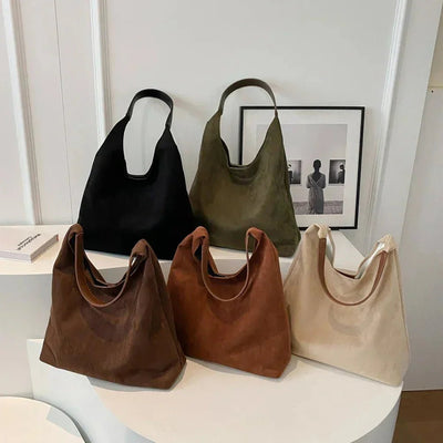 Ashford | Geneviève – Women’s Suede Tote Bag – Spacious Structured Design - Ashford London Clothing