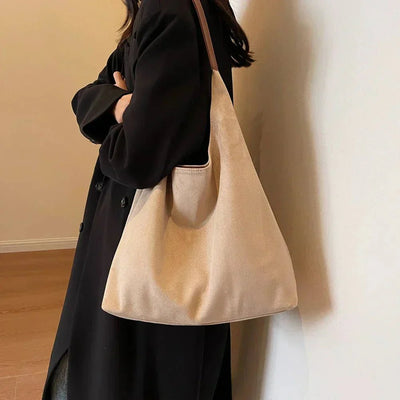 Ashford | Geneviève – Women’s Suede Tote Bag – Spacious Structured Design - Ashford London Clothing