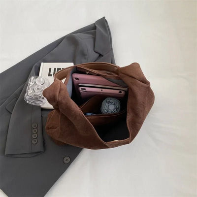 Ashford | Geneviève – Women’s Suede Tote Bag – Spacious Structured Design - Ashford London Clothing