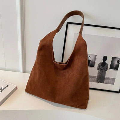 Ashford | Geneviève – Women’s Suede Tote Bag – Spacious Structured Design - Ashford London Clothing