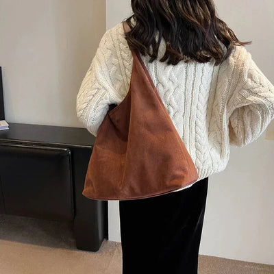 Ashford | Geneviève – Women’s Suede Tote Bag – Spacious Structured Design - Ashford London Clothing