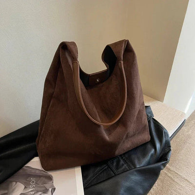 Ashford | Geneviève – Women’s Suede Tote Bag – Spacious Structured Design - Ashford London Clothing