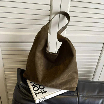 Ashford | Geneviève – Women’s Suede Tote Bag – Spacious Structured Design - Ashford London Clothing